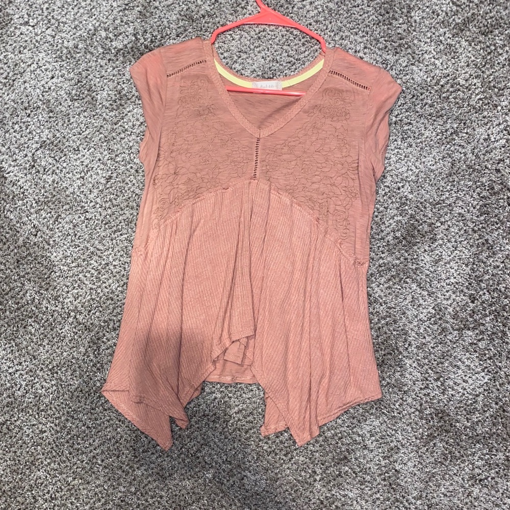 Altered state apricot blouse